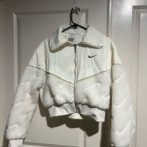 Nike Women's Cream Teddy Jacket